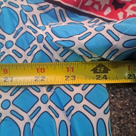 Womens Tunic Top Plus Size 2X  Medallion Tile Crochet Trim Boho Cottage Peasant - Picture 14 of 16